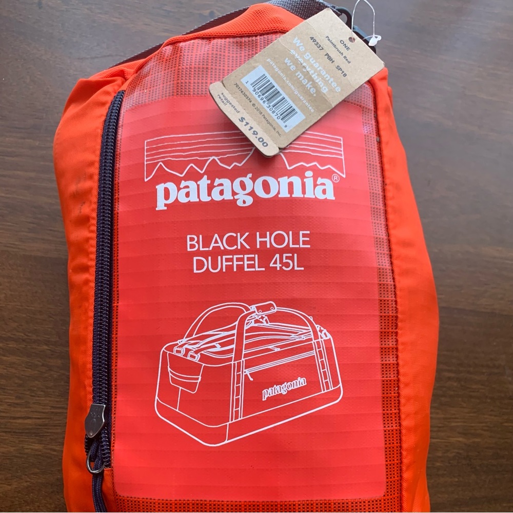 Patagonia black hole 45L duffel bag